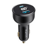 Havit CC100W 100W PD Dijital Göstergeli Ultra Hızlı Araç Şarj Aleti