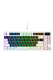 Havit Gamenote Kb884L Rgb Mekanik Türkçe Klavye 1.06inç Tft-lcd Ekran - Brown Switch