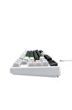 Havit Gamenote Kb884L Rgb Mekanik Türkçe Klavye 1.06inç Tft-lcd Ekran - Brown Switch