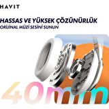 Havit H630BT PRO Bluetooth Kafa Üstü Kulaklık - Mavi