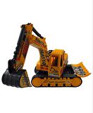 Oyuncak Buldozer Mega Boy İnşaat ve İş Makinası Buldozer Kepçe İçi Dolu 72x45cm. İthal