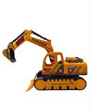 Oyuncak Buldozer Mega Boy İnşaat ve İş Makinası Buldozer Kepçe İçi Dolu 72x45cm. İthal