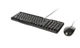 Rapoo NX1820 Model USB Türkçe Klavye ile Optik Mouse Kablolu Set Siyah