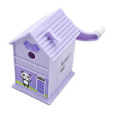 Bafix Dream Cabin Ev Şekilli Masaüstü Kollu Kalemtıraş Mor Panda 9605