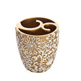 Diş Fırçalık Altın Örgü Model Poliresin