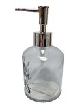CAM SIVI SABUNLUK,YAZILI MODEL 300ML 7,6X15,5CM