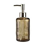CAM SIVI SABUNLUK,YILDIZ DESENLİ KAHVERENGİ 300ML 6,8X17,6CM
