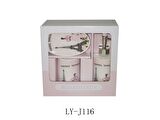SERAMİK 3 LÜ BANYO SETİ EYFEL KULESİ MODEL 20X20X10CM