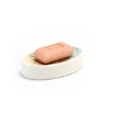 SERAMİK SABUNLUK ROMANTİK YEŞİL MODEL 14X8X3CM