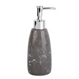 MERMER DESENLİ GRİ SIVI SABUNLUK 8X8X17CM 300ML BANYO SETİ  