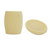 SABUNLUK DİŞ FİRÇALİK 2 Lİ BANYO SETİ,SARI PETEK MODEL,POLİRESİN