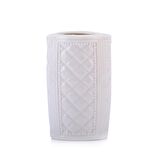 SERAMİK DİŞ FIRÇALIK BAKLAVA DESENLİ 6X6X11CM