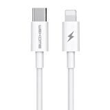 Wekome WK WDC-108 TYPE-C TO iPhone PD 20W Hızlı Şarj Kablosu 1.2M BEYAZ