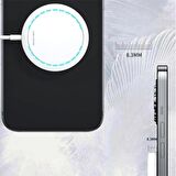Wekome Magsafe 15W Ultra İnce Mıknatslı Kablosuz Wireless Şarj BEYAZ