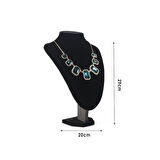 Dik Kadife Kumaşlı Kuyumcu Showroom Vitrin Takı Aksesuar Standı 20cm x 29cm