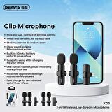 2in1 Kablosuz Yaka Mikrofonu Type-C Mini Mikrofon