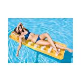 Intex 58890 Renkli Yastıklı Bardaklı Yatak 188 Cm