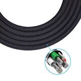 JBL Live 400BT 500BT 650BTNC E35 E45BT E55BT J56BT Örgülü Mikrofonlu Kulaklık Ses Kablosu 
