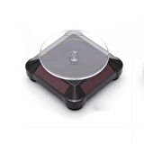 Güneş Enerjili Solar ve Pille Çalışan Eşya Sergileme için 360° Dönen Vitrin Stand Dönen Tabla
