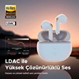 Soundpeats Air3 Deluxe Hs 5.2 Hi-Res Kablosuz Kulak içi Bluetooth Kulaklık Beyaz