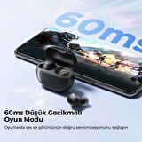 Soundpeats Mini HS Bluetooth 5.3 Hi-Res Kablosuz Kulak İçi Kulaklık Siyah