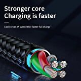 Joyroom S-M411 Type-C Hızlı Şarj Kablosu Uzatılabilir 3.0 A 1.5m