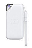 Joyroom D-M224 10000mAh Powerbank Kablolu ve Kablosuz Şarj Cihazı