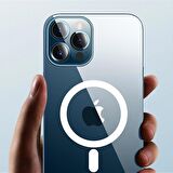 İphone 12 Mini Dayanıklı Manyetik Şeffaf Kılıf (MagSafe Uyumlu)