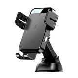 Joyroom JR-ZS219 Kablosuz Şarj 15W Vantuzlu Cep Telefonu Tutucu Siyah