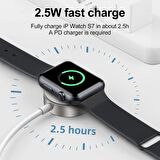 Joyroom S-İW004 Manyetik Type-C Giriş İphone  Watch Kablosuz Şarj Aleti