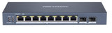 Hikvision DS-3E1510P-SI 8 Port 10-100-1000 Mbps Gigabit Akıllı Yönetilebilir PoE Switch