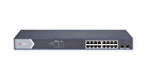 TEKNOTEG - HIKVISION DS-3E1518P-SI 16XGE+2XGE/SFP 225W F.GİGABİT POE SWİTCH