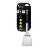 MasterPro 4859 Foodies Collection serisi Paslanmaz Çelik Oluklu Spatula,33,6x9,5x4,6 cm,PBT materyal
