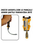 Aksdfl1208 12 Parçalı Esnek Şaftlı Tornavida Seti