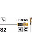 Hs68ph2125 Mıknatıslı Yıldız Tornavida Ph2*125