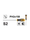 Ingco Endüstriyel Mıknatıslı Yıldız Tornavida PH2X150MM HS68PH2150