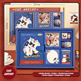 Together with You Temalı Hediye Kutulu Kit • Defter • Washi Bant • Not Kağıdı • Sticker • Kart (GGK-NA002)