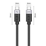 Orico 240W 5A PD Type-C to Type-C Hızlı Şarj ve Data Kablosu 1.5 Metre Siyah