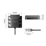 ORICO USB 2.0 to SATA 2.0 HDD/SSD Dönüştürücü Adaptör Siyah