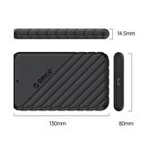 ORICO Type-C 6Gbps USB3.1 Gen1 2.5” inch SATA SSD Hard Disk Kutusu Siyah