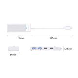 Orico 4 Portlu Type-C to USB 3.0 / Type-C PD 100W Yüksek Hızlı 5Gbps HUB Çoklayıcı Beyaz