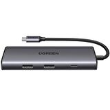 Ugreen Type-C to 4K/30Hz HDMI 2*USB 3.2 Type-C 3.2 SD TF Kart Okuyucu Çoklayıcı Hub Adaptör