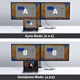 Ugreen Type-C to 3*USB 3.0 4K/30Hz HDMI VGA Gigabit Ethernet Aux SD TF Kart Okuyucu Çoklayıcı Hub Adaptör