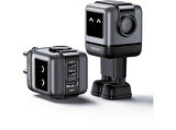 UGREEN Nexode Uno 65W Robot GaN Hızlı Şarj Cihazı 2xUSB-C, 1xUSB-A, Gri 25685