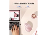 UGREEN 4000 DPI Dikey Ergonomik Mouse Pembe, 55917