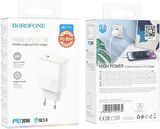 Borofone BA77A Type-C 30 Watt Hızlı Şarj Aleti Beyaz