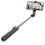 Telefon Tripod Selfie Çubuğu BY11 Bluetooth tripod ve uzaktan kumandalı siyah