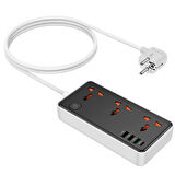 HOCO AC8A 2500W 3 Priz + 3 USB + 30W Type-C Multifonksiyonel Priz Çoğaltıcı Şarj Aleti