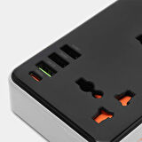 HOCO AC8A 2500W 3 Priz + 3 USB + 30W Type-C Multifonksiyonel Priz Çoğaltıcı Şarj Aleti
