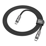 Hoco U122 Kristal Uç 60W Type-C to Type-C Hızlı Data ve Şarj Kablosu